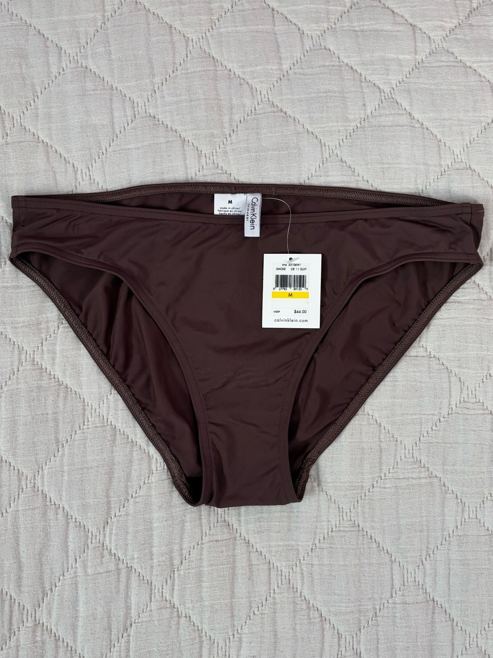 Calvin Klein Brown Bikini Bottom Sz Medium NWT -